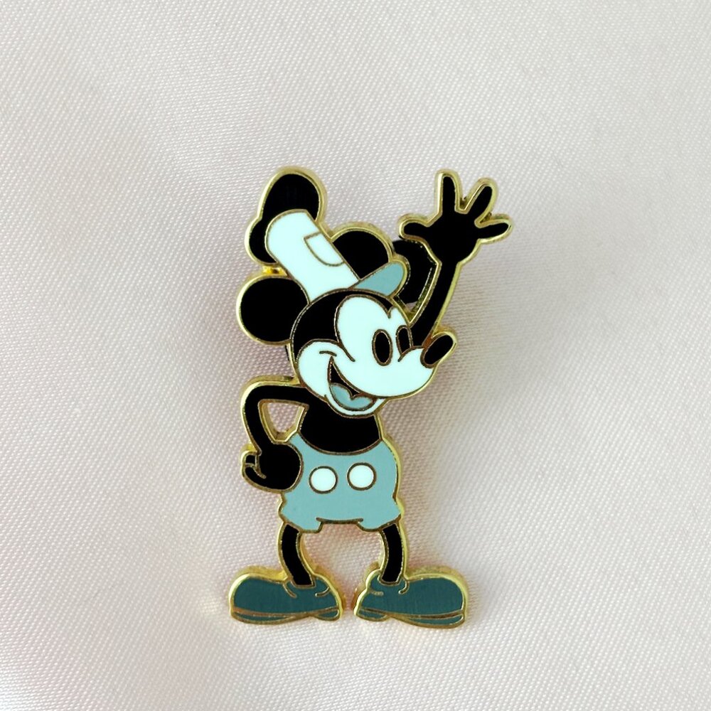 Steamboat Willie - Monochrome Enamel Pin